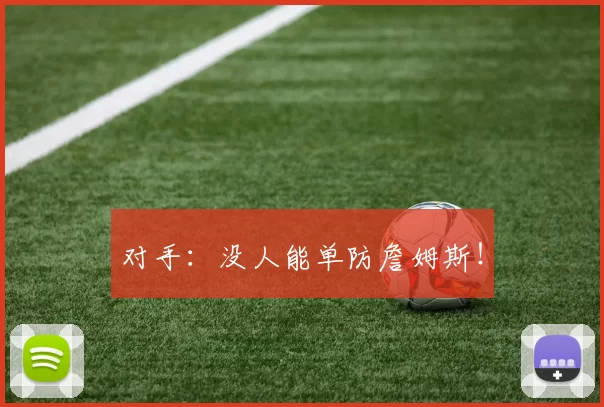 对手:没人能单防詹姆斯!